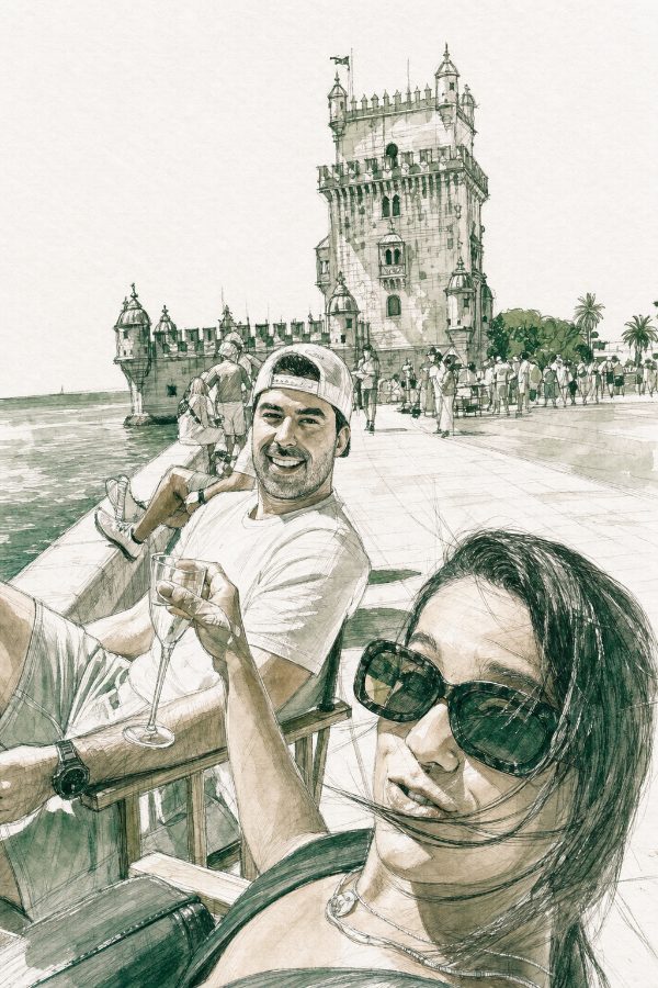 Milla e Sergio em Lisboa